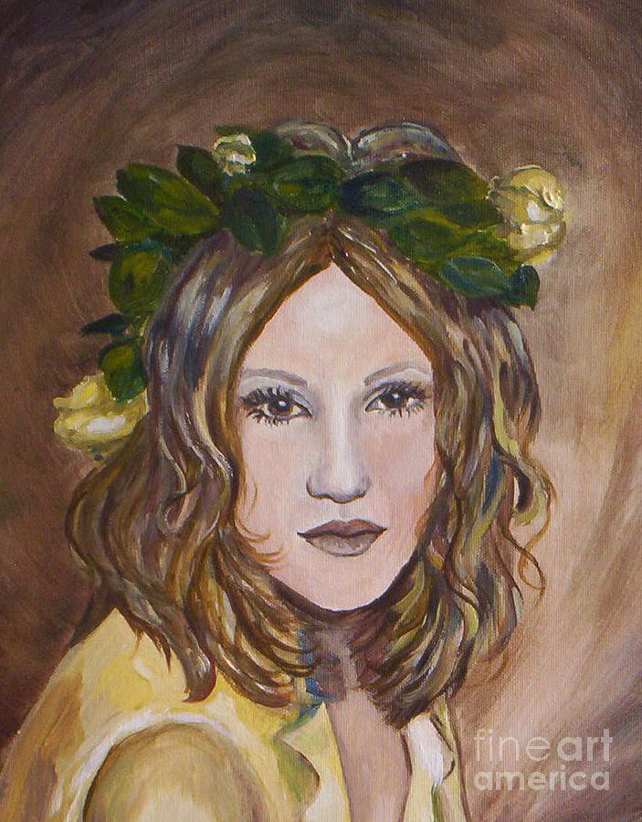 Yellow Rose I I Painting by Julie Brugh Riffey