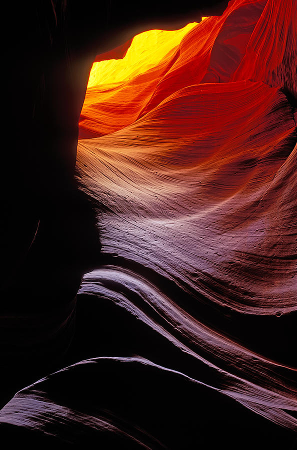 Yellow slot canyon Photograph by Garry Gay