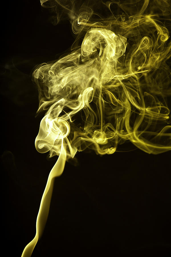 Yellow Smoke Photograph by M K Miller