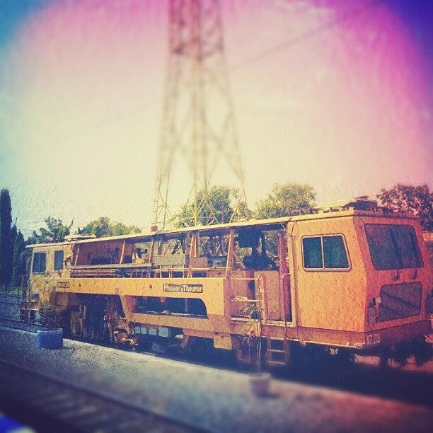 Train Photograph - Yellow Submarine?  #instaimagination by Vika Klaretha Dyahsasanti