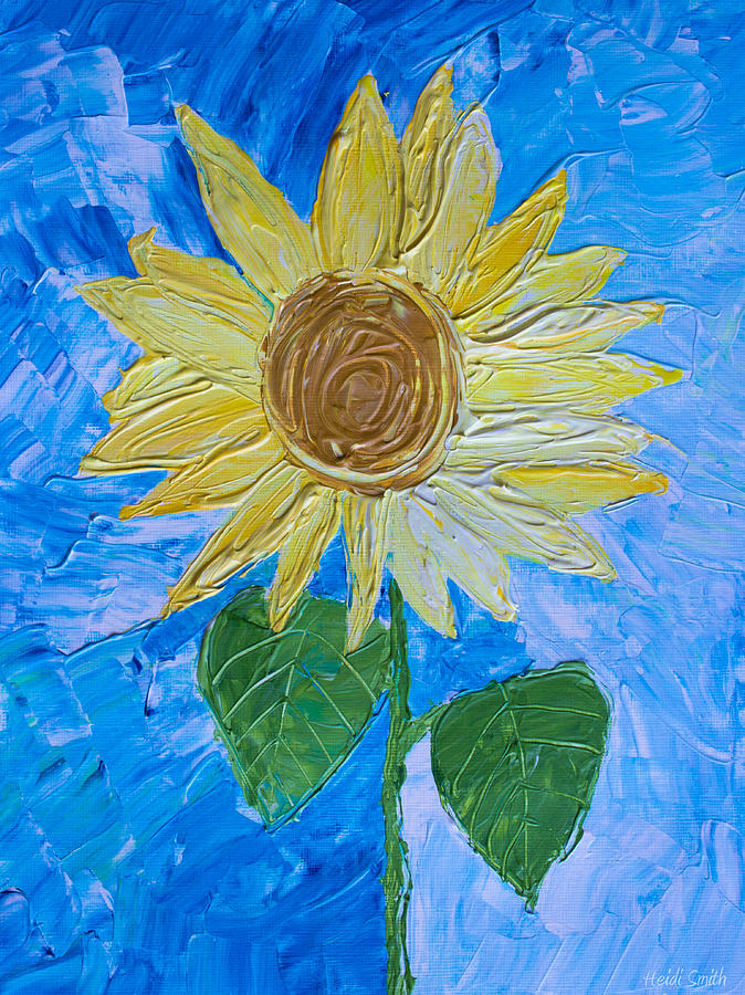 Yellow Sunshine Painting by Heidi Smith