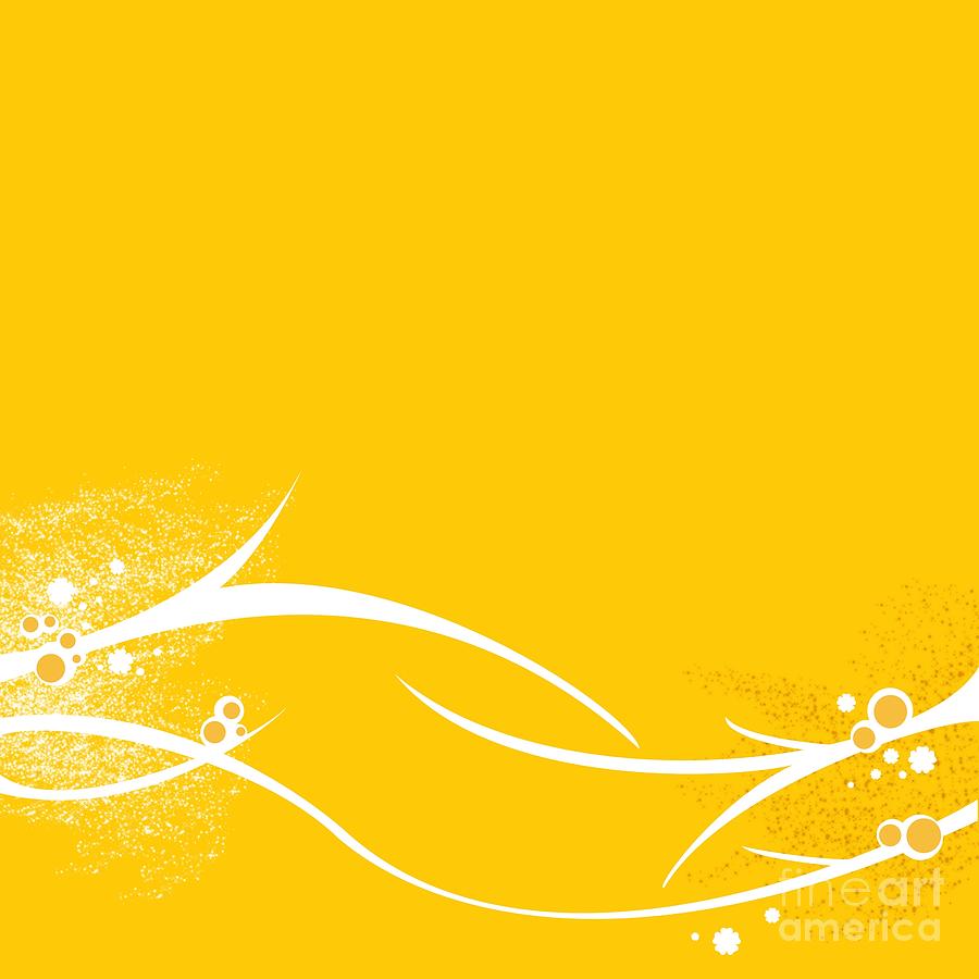 Yellow Twigs Digital Art by Henrik Lehnerer