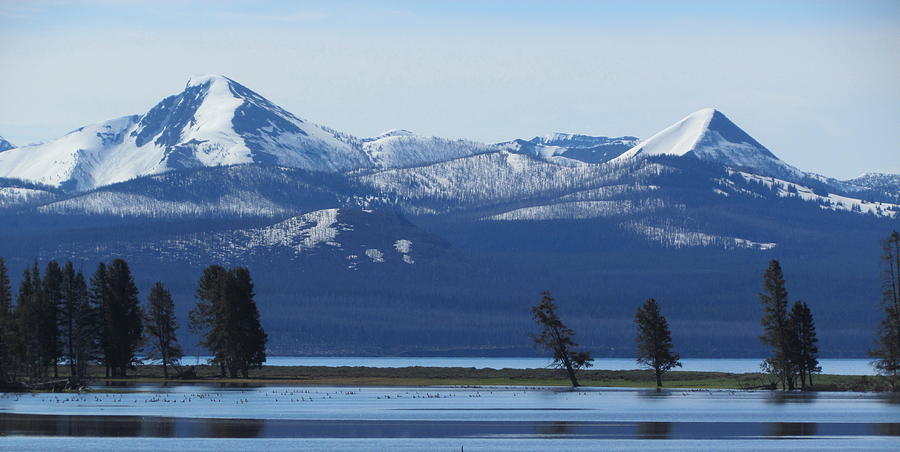 Yellowstone Lake Photograph by Angie Vogel