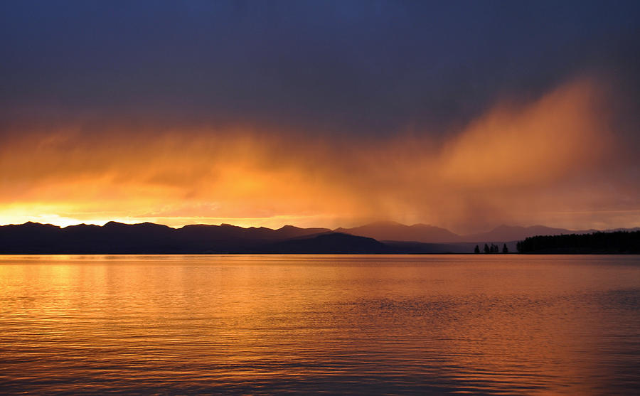 Yellowstone Lake Sunrise II Photograph by Bruce Gourley