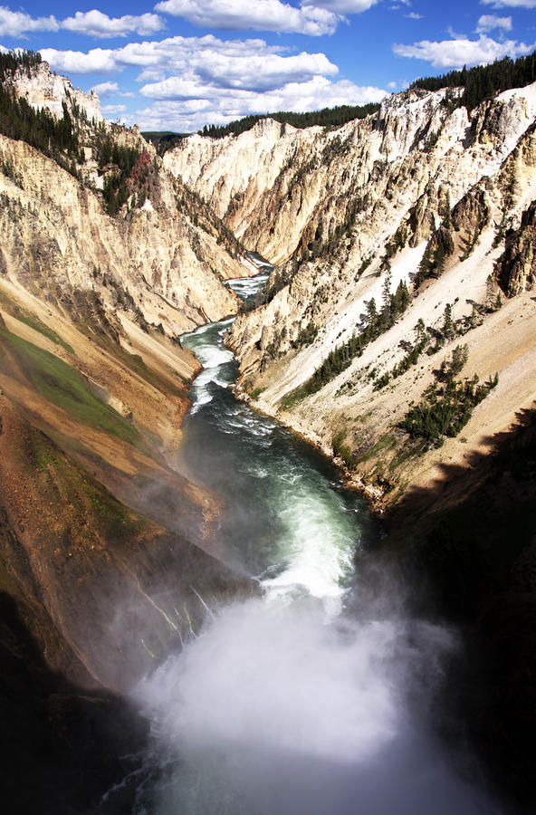 Yellowstone River Below Lower Falls Photograph by Paul Cannon - Fine ...