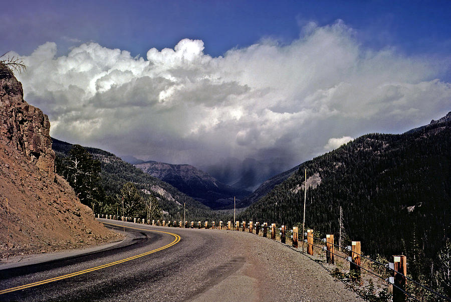 Yellowstone under lowering skies Photograph by Rod Jones