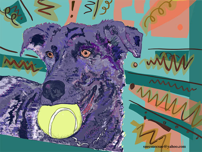 Puppy Dog Digital Art - Yes Sashi We know by Susie Morrison