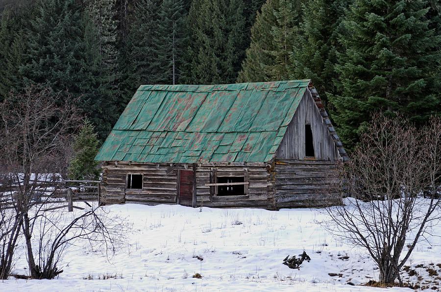 Winter Photograph - Yesterdays Home by Light Shaft Images
