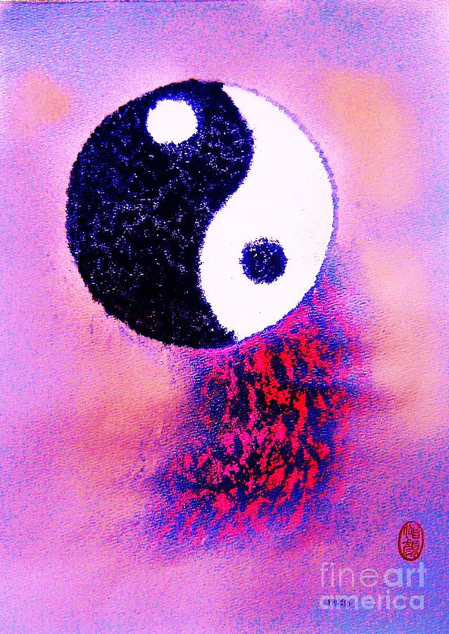 Yin Yang Universe Painting by Thea Recuerdo