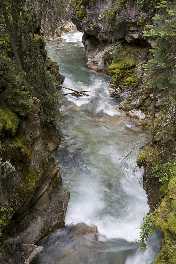 Yoho River Flowing Through Chasm, Yoho Photograph by Matthias Breiter