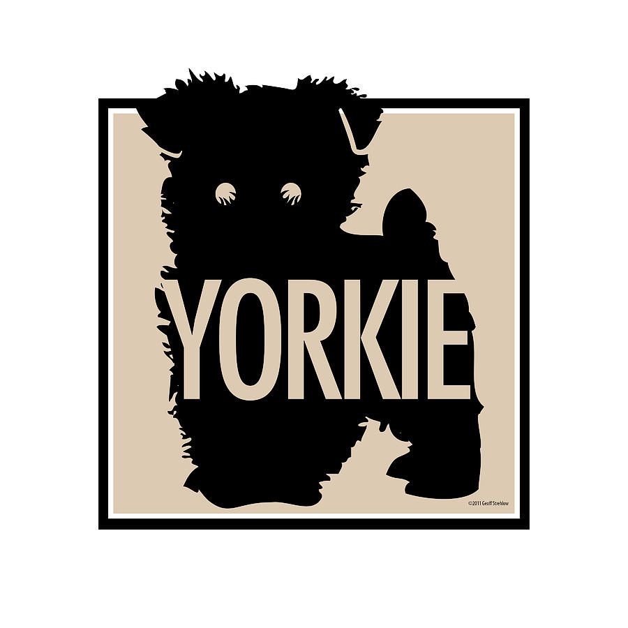 Yorkie Tan Digital Art by Geoff Strehlow