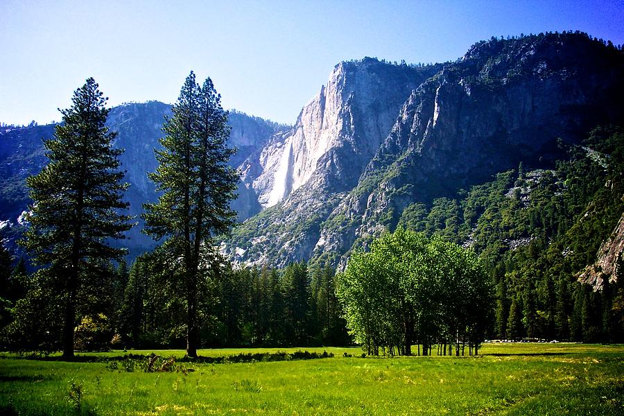 Yosemite Falls from the Ahwahnee Photograph by Eric Tressler