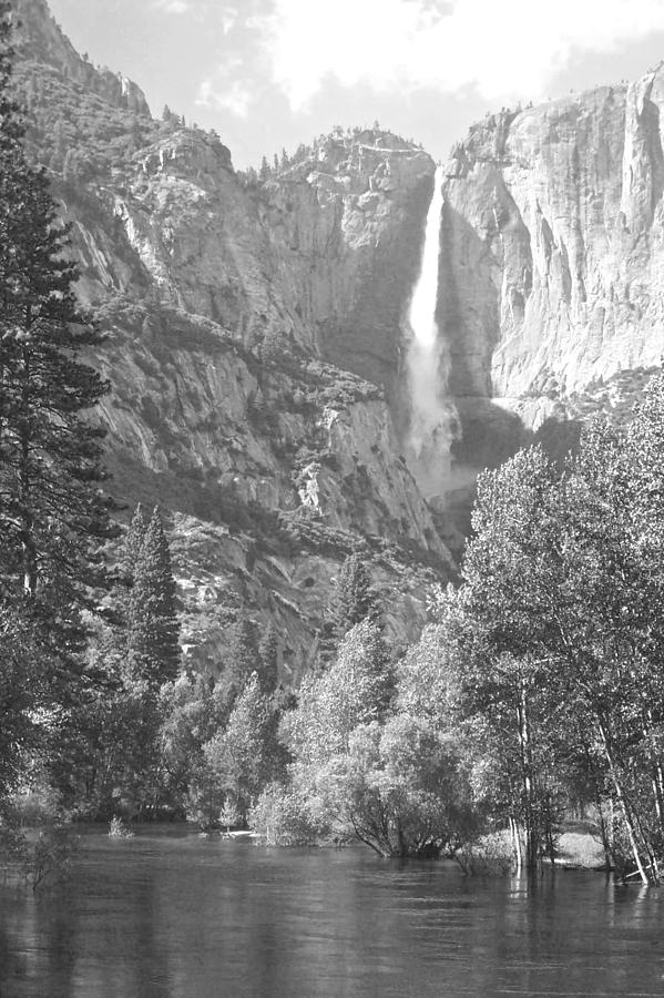 Yosemite Falls Over The Merced Photograph by Eric Tressler