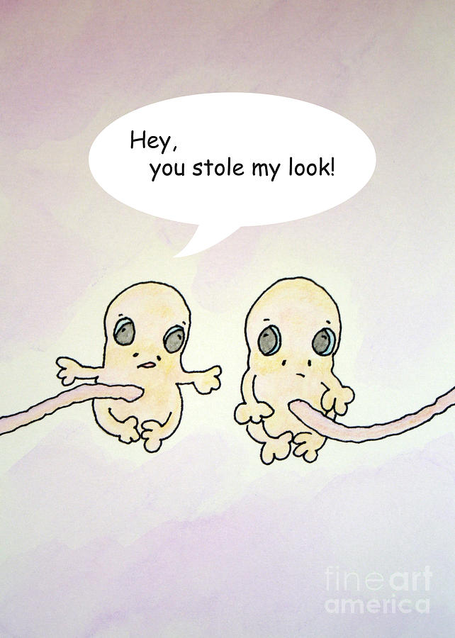 You Stole My Look Painting by Cathy Cleveland