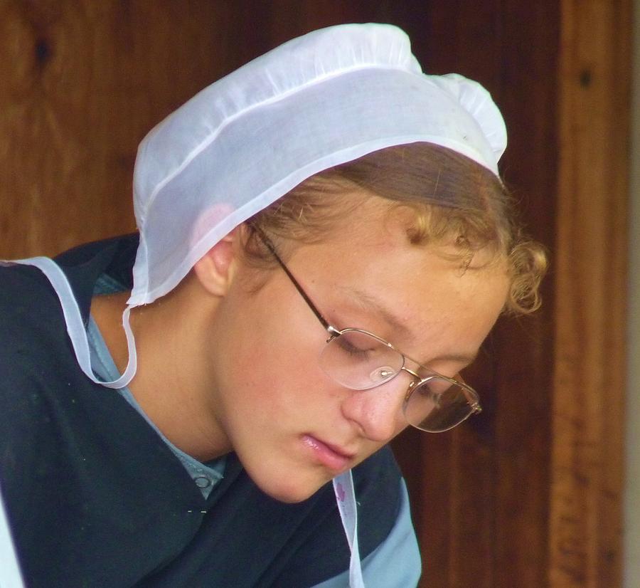 Young Amish Girl Photograph by Jeanette Oberholtzer