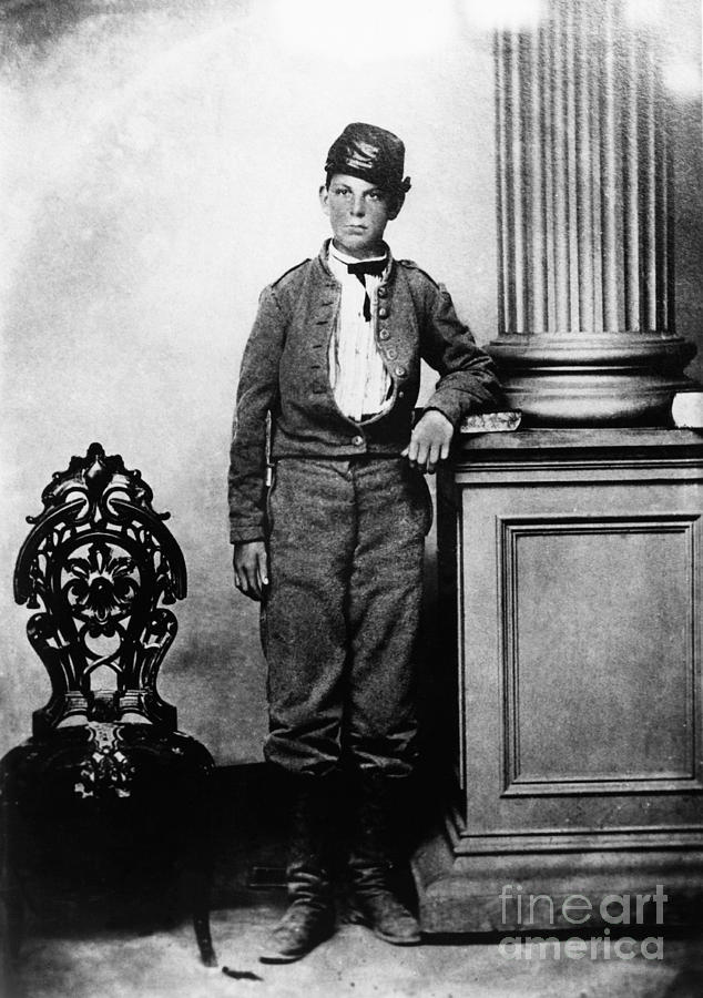 Young Confederate Soldier Photograph by Photo Researchers