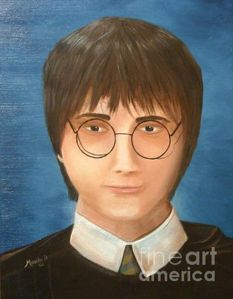 Young Harry Potter Painting by Monika Shepherdson