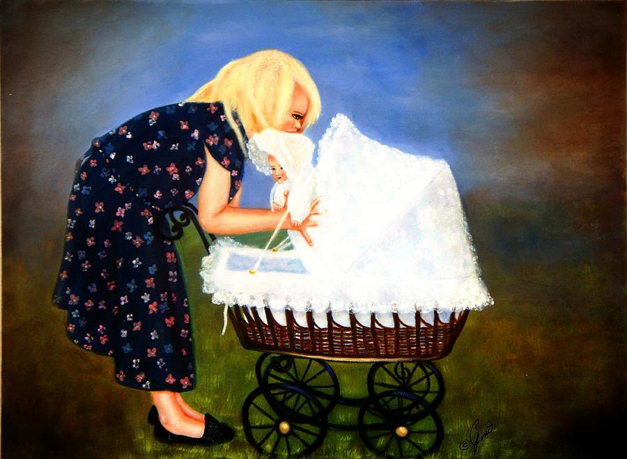 Young Mommy Painting by Joni McPherson