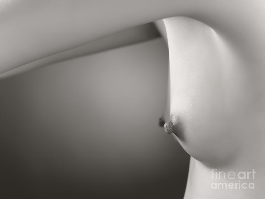 Abstract Photograph - Young Woman Breast by Maxim Images Exquisite Prints