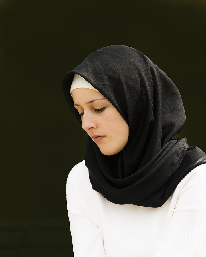 Hijab Photograph - Young woman in hijab by Sheila Smart Fine Art Photography