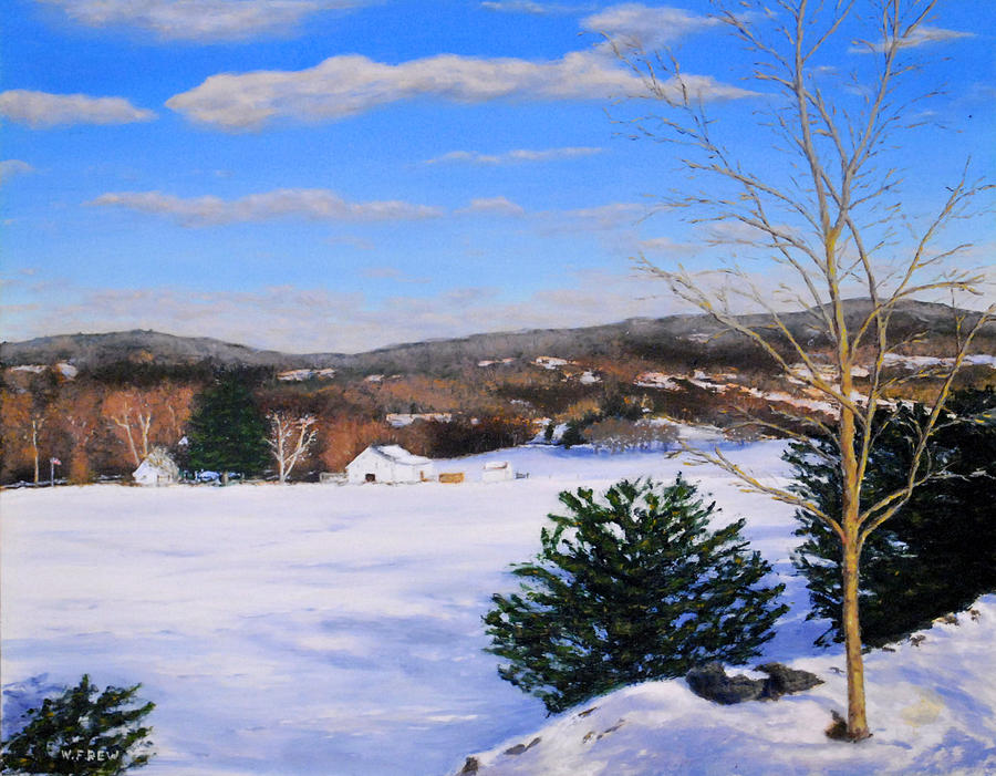 Youngs Road Brooklyn Ct Painting by William Frew