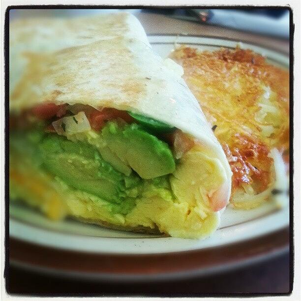 Egg Photograph - #yummy #breakfast #burrito #dennys by Lisa Marchbanks