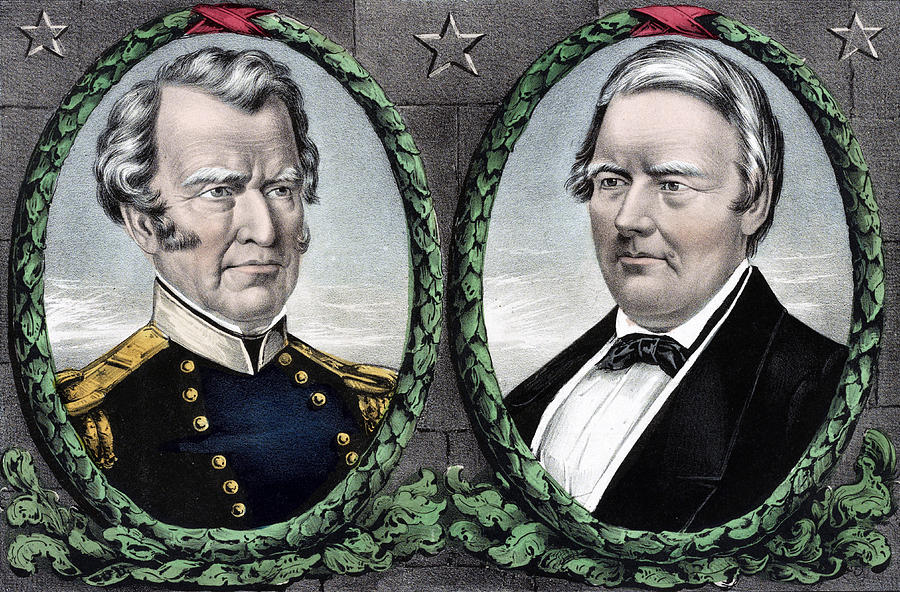 Zachary Taylor for President and Millard Fillmore for Vice President Photograph by International  Images