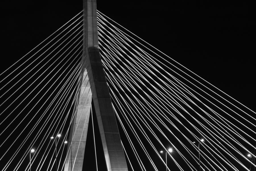 Zakim Bridge Boston Photograph by Peggie Strachan