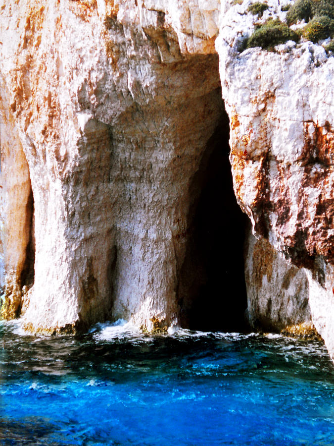 Summer Photograph - Zakynthos Grotte Greece by Colette V Hera Guggenheim