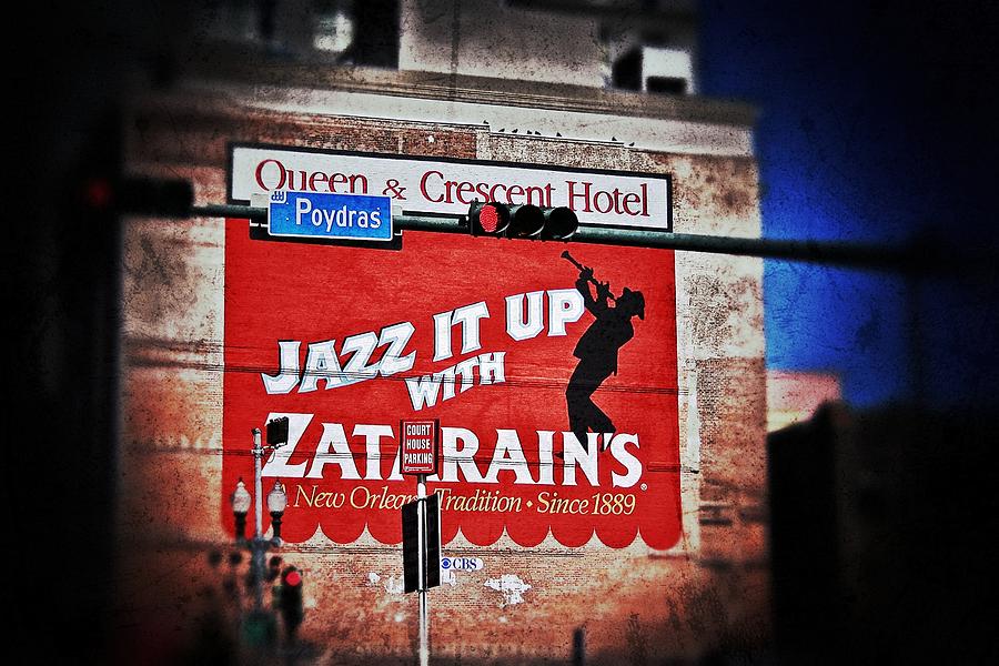 Zatarains Building Sign Photograph by Jim Albritton