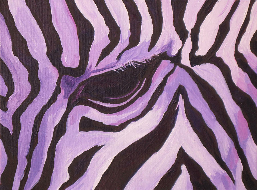 Mountain Painting - Zebra by Sandy Tracey