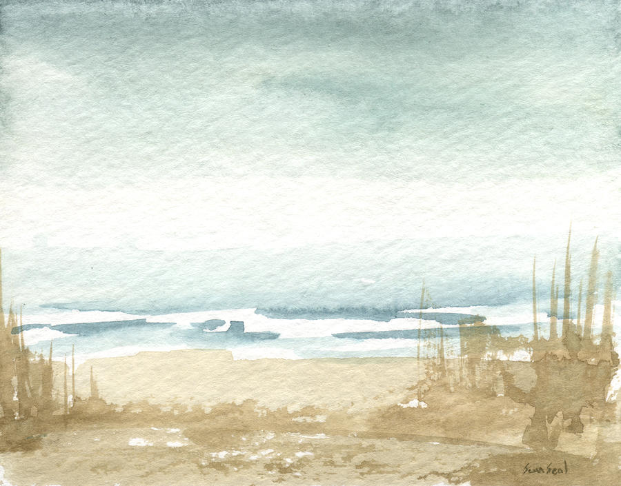 Beach Painting - Zen Landscape 1 by Sean Seal