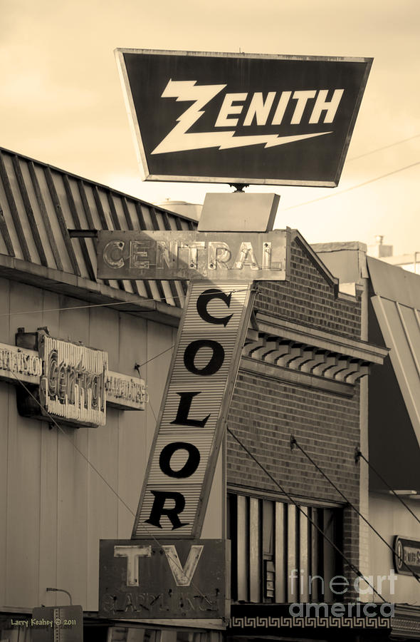 Zenith Sign Photograph by Larry Keahey