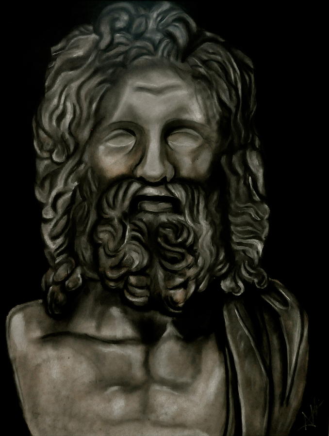 Zeus Painting by Adrian Rodriguez