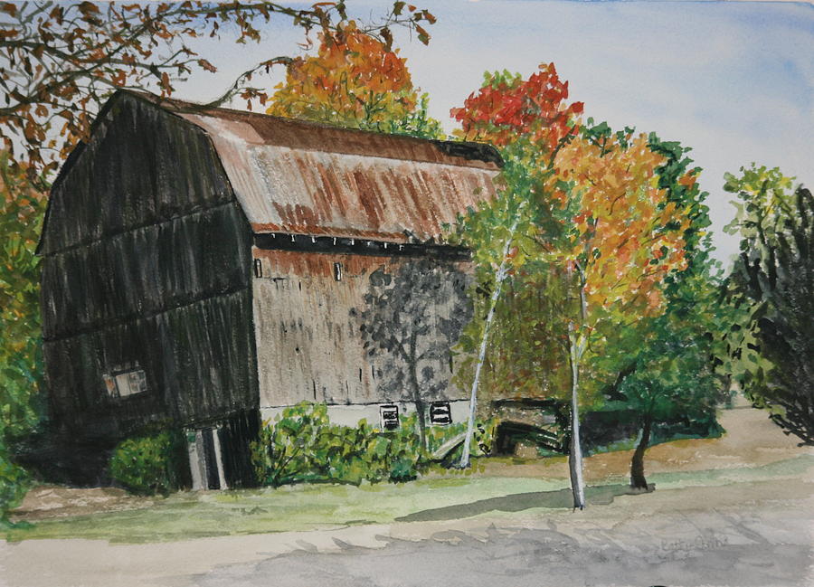 Zimmers barn Painting by Betty-Anne McDonald