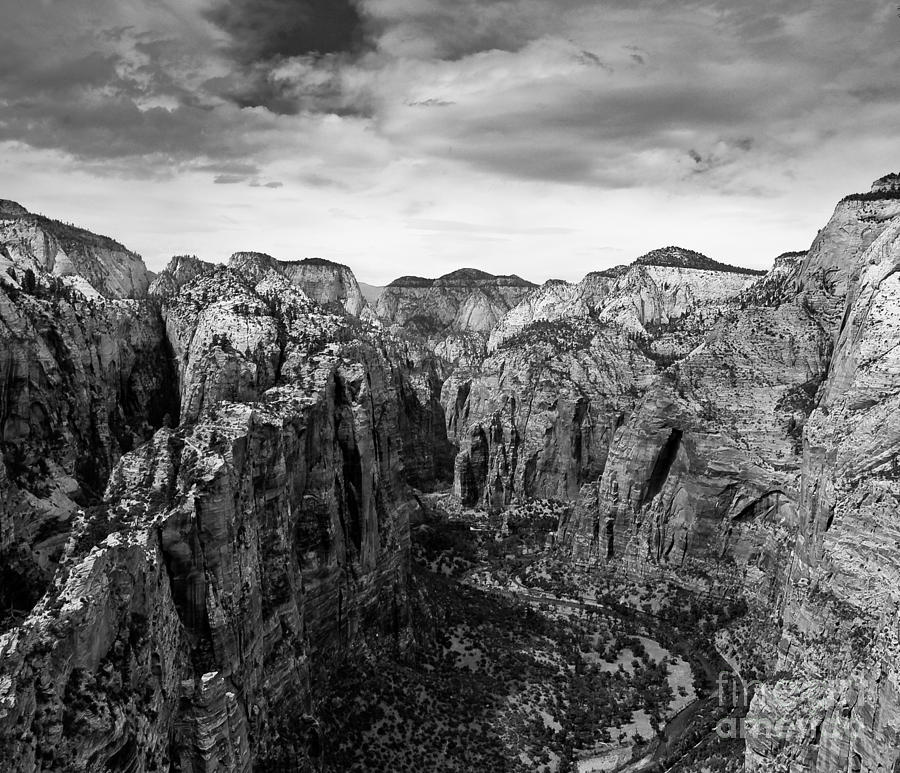 Zion National Park - View from Angels Landing Photograph by Larry Carr