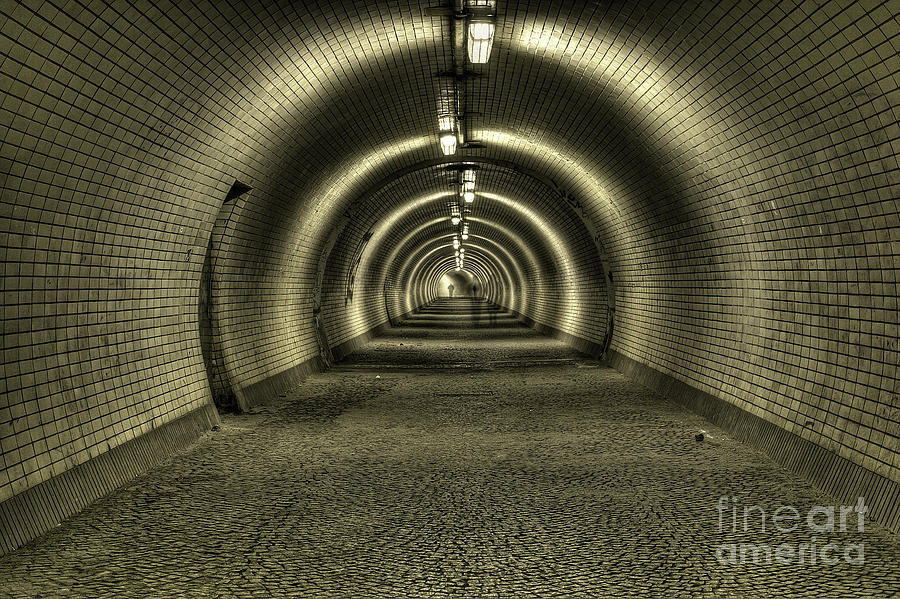 Zizkov Tunnel Photograph by Joerg Lingnau