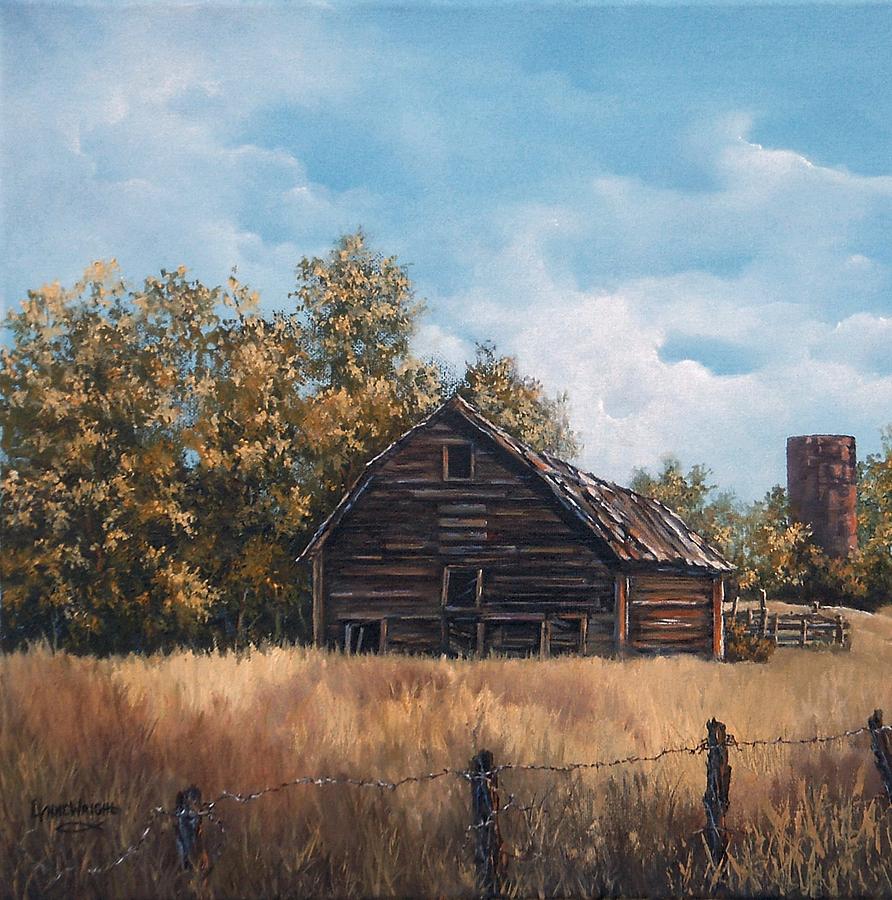 Zoes Barn Painting by Lynne Wright