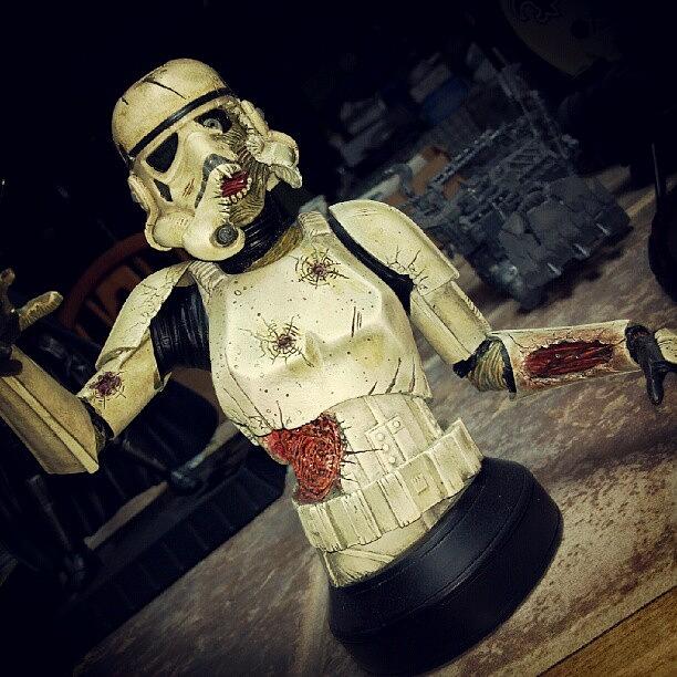 Zombie Photograph - #zombie Stormtrooper #geek by Anne Simon