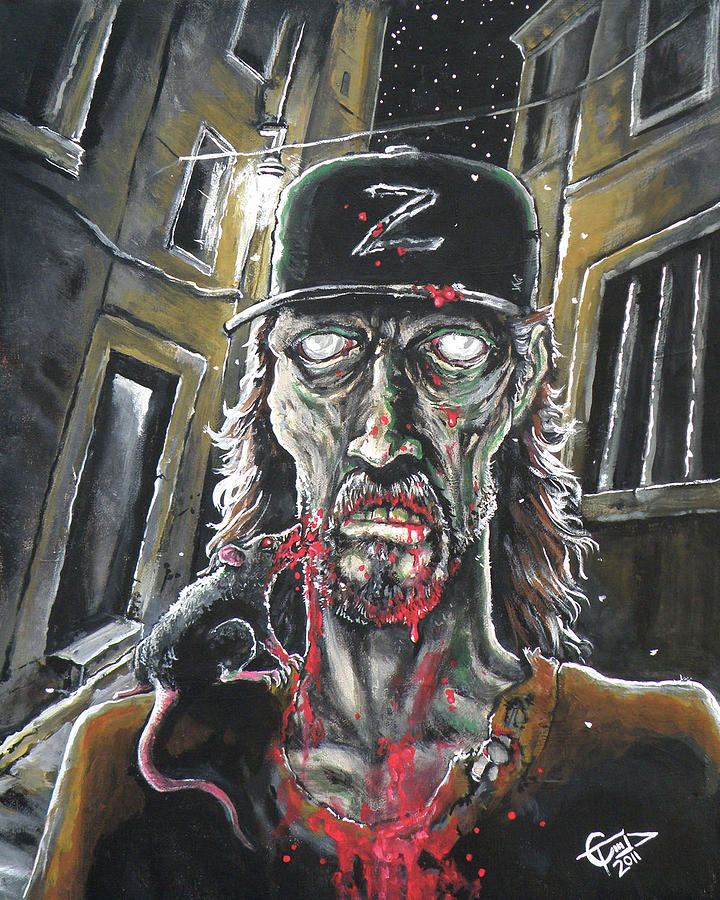 Zombie Tom Painting by Tom Carlton