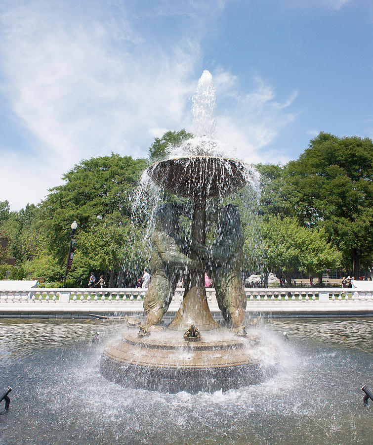 Zoo Fountain Photograph by Ron Gage | Pixels