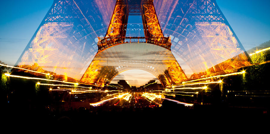 Zooming in on the Base of Eiffel Tower Photograph by Anthony Doudt