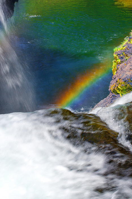 Ansel Price -  Rainbow by the Waterfall
