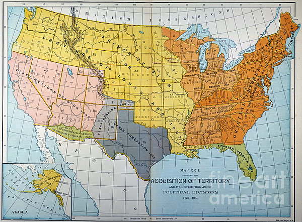 1776 Map Of The United States - United States Map