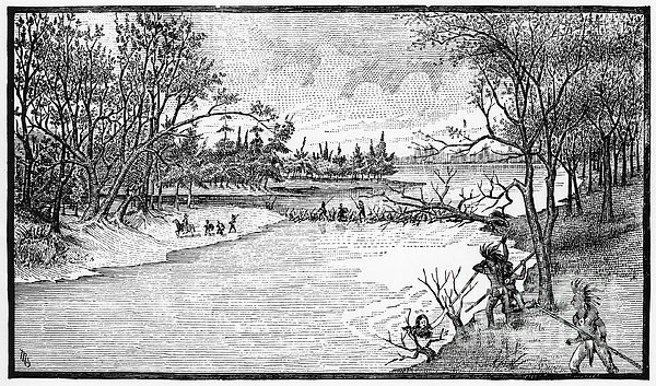 Spirit Lake Massacre, 1857 Print by Granger