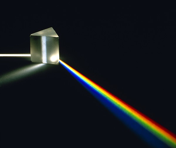 Light Passing Through Prism by David Parker