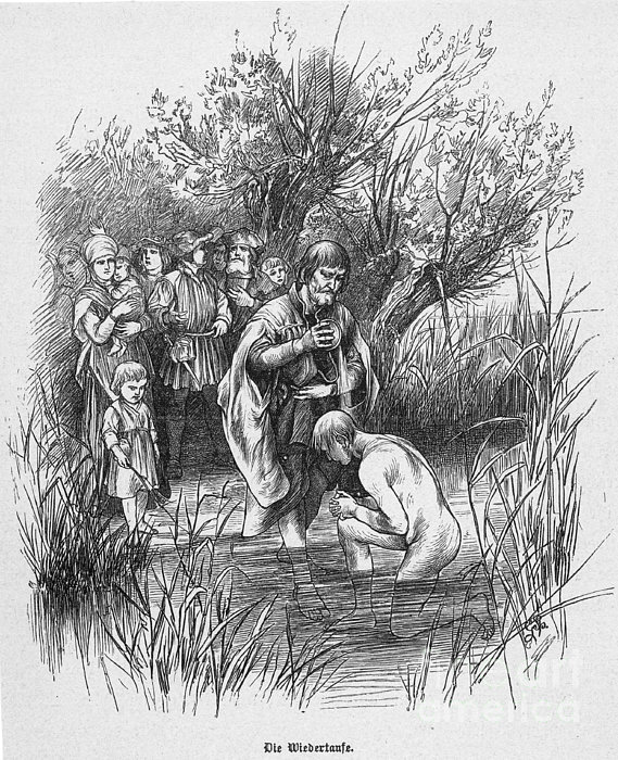 Anabaptist River Baptism by Granger