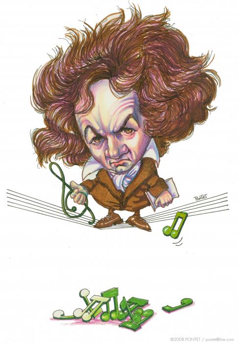 Beethoven by Caricatures By PONTET