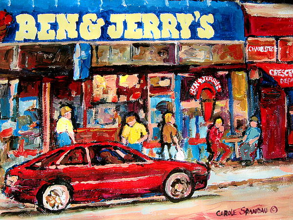 Ben And Jerrys Ice Cream Parlor by Carole Spandau