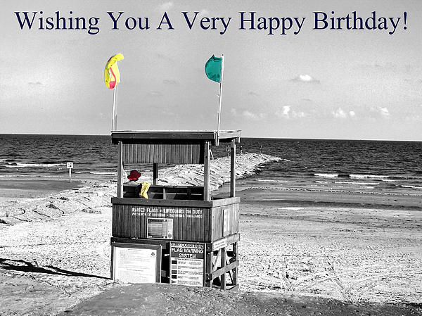 Birthday Beach Greeting Card For Sale By Sarah Broadmeadow Thomas